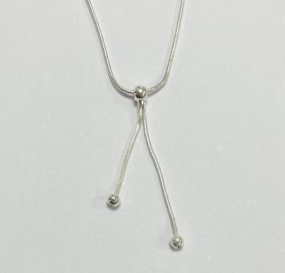Ketting - Ronde hangertjes - Feestelijk en sierlijk - 32 + 5 Centimeter, verstelbaar - Damesdingetjes