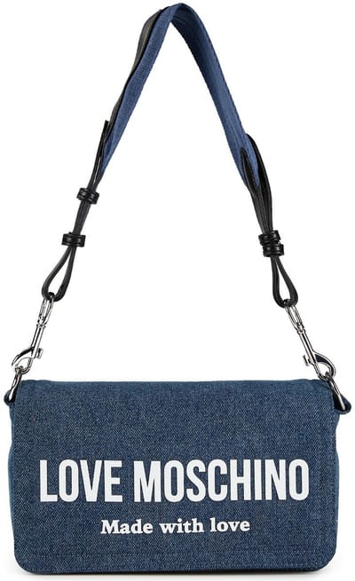 Love Moschino Denim Signature Love Schoudertas 24 cm - Dames - denim
