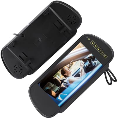 Dailygoods- Achteruitkijkmonitor 7 Inch LCD-scherm - Back-upcamera - Video-interface - Geschikt voor voertuigen - Schokbestendig - Eenvoudige installatie - Back-upmonitor