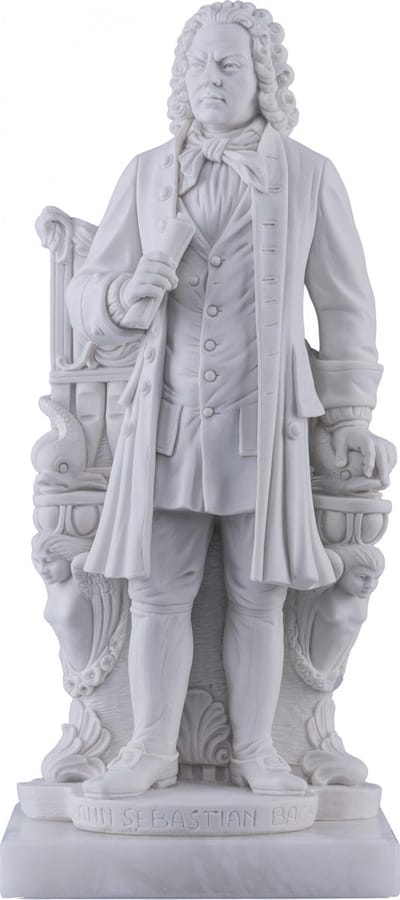 Music Gifts - Albast borstbeeld J.S. Bach 27 cm