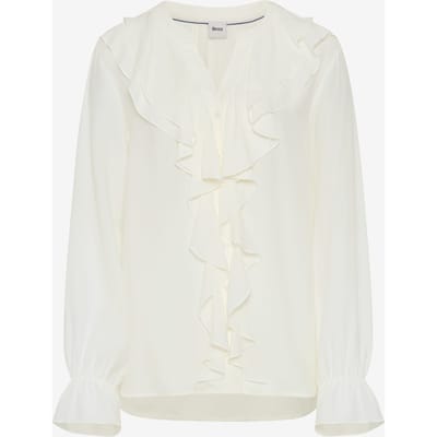 Brax Dames Blouse  Style VIVE soft ecru, crèmewit, maat 32