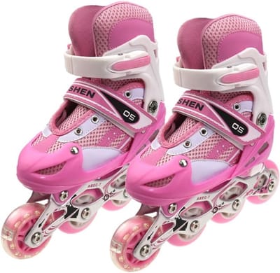 Verstelbare Inline Skates voor Kinderen en Tieners - Lichtgevende Wielen - Maat 31 t/m 38