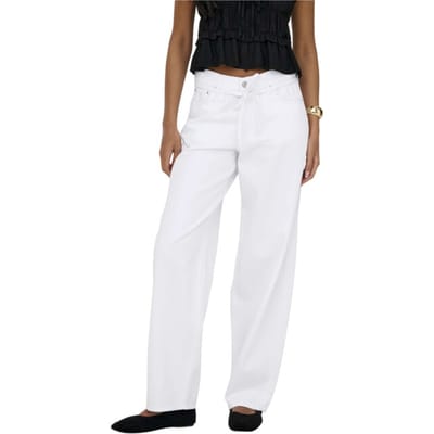 Only Onlgianna mw straight dot211 dnm noos white denim