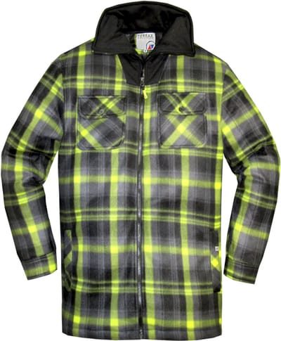 Terrax Thermohemd 10641 - 1048 Zwart/Lime - XXL