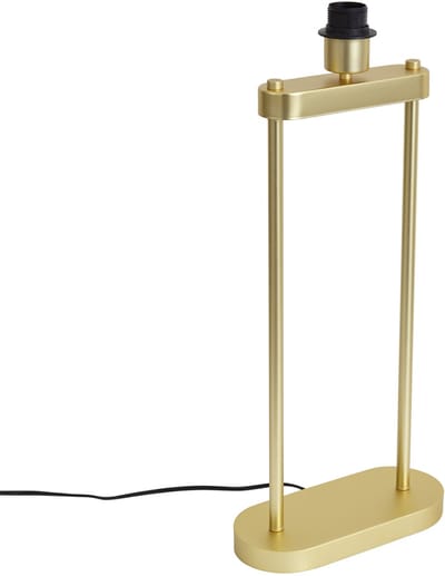 QAZQA thijmen - Moderne Tafellamp - 1 lichts - H 58 cm - Goud/messing - Hal / Vide,Kantoor / Werkkamer,Slaapkamer,Winkel / Showroom