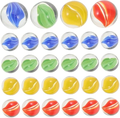 Decoratieve Knikkers - Glazen Ballen - Tuin Decoratie - Duurzaam Glas - 200 Stuks - Veelkleurig