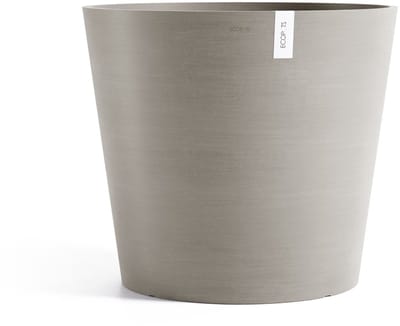 Ecopots Amsterdam 70 - Taupe - Ø70 x H61,3 cm - Ronde taupe bloempot