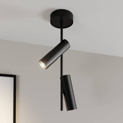 SIGMA Plafondspot Leda 2, 2-lamps, zwart