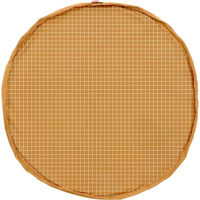 Speelkleed en opbergzak Play&Go Organic Mustard Grid