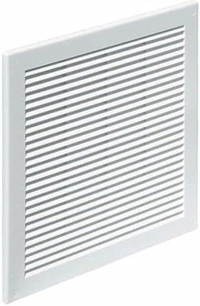Ventilatierooster - Luchtuitlaat afdekking - Ventilatie regelen - Met vliegengaas - 200 x 250 mm - Wit