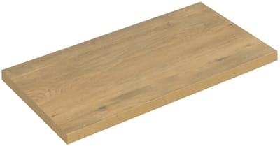 Badplaats Wastafelblad Angela 90 x 48 x 3,5 cm – Eiken – Wastafelblad voor Onderkast