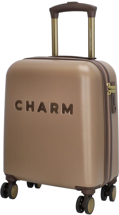 Charm London Capetown - Koffer - Underseater - Handbagage - 45x34x20 cm - 30 Liter - Trolley - Taupe