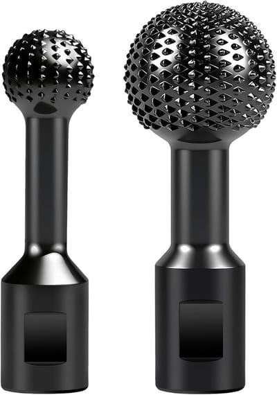 Houtsnijfrees Kogelkopset 25mm & 40mm - Universele Freeskop voor Haakse Slijper 115/125mm