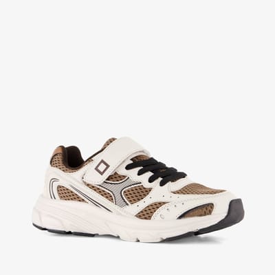 Blue Box jongens sneakers wit bruin - Maat 32 - Uitneembare zool