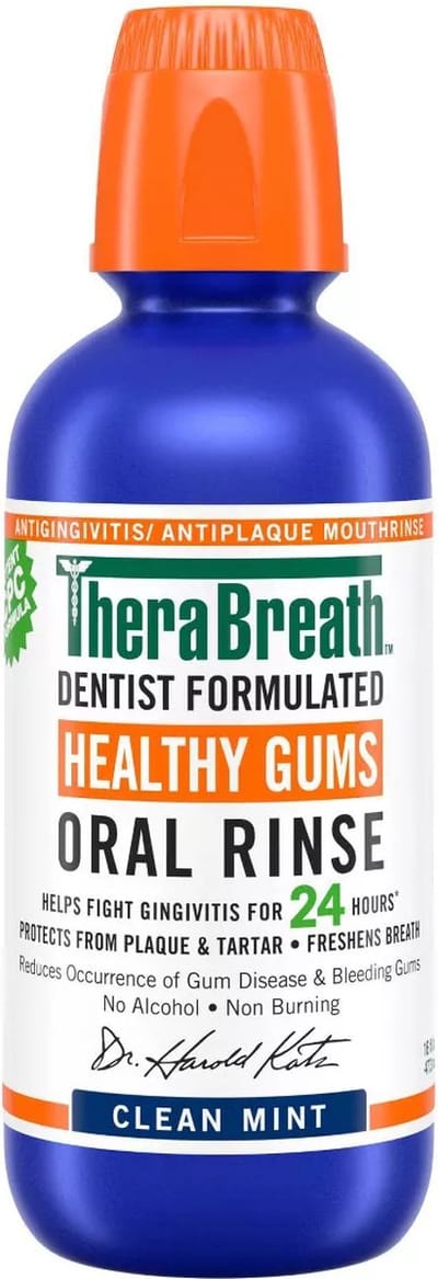 TheraBreath Healthy Mondspoeling – Clean Mint Mondwater – 473ml