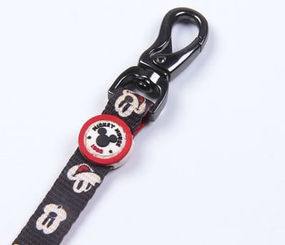 Hondenriem Mickey Mouse Zwart