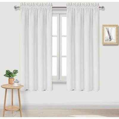 90% Verduisterend Gordijn Voor Woonkamer Voor Slaapkamer Verduisterend Gordijn 1Pcs 100x130cm&Gommets Top(Rings)