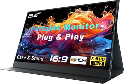 Draagbare Monitor 15,6 Inch - FHD 1080P Externe Tweede Scherm voor Laptop en Gaming