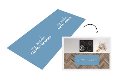 Keukenloper - Loper keuken - Spreuken - Wij worden grote broers - Quotes - Kinderen - Broers - 120x50 cm - Keukenloper vinyl