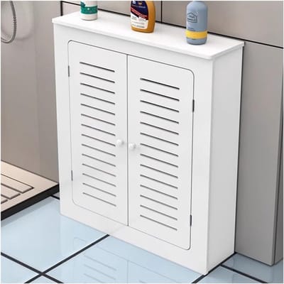 Radiatorafdekking - Verwarmingspaneel - Woonruimte decoreren - Met opbergplank - 70x15x80cm - Wit