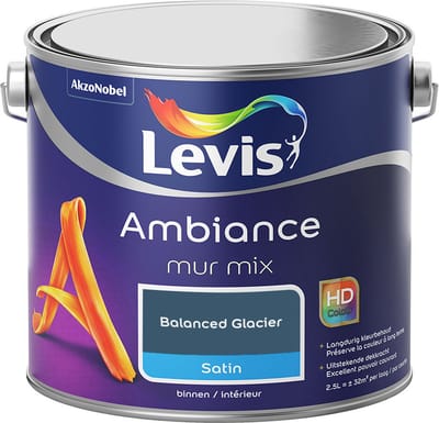 Levis - Ambiance Mur Satin Mix - Balanced Glacier - Mengverf - 2,5 L