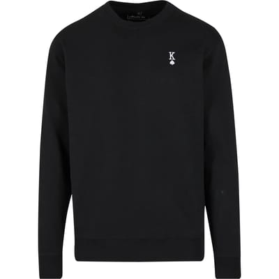 Mister Tee - King Sign EMB Light Crewneck sweater/trui - XS - Zwart