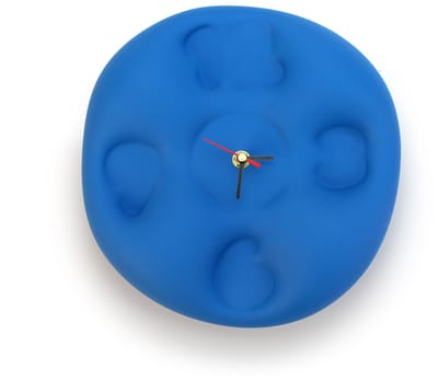 IKONIC - Design Klok - Bubble Clock Blauw - Teun Zwets