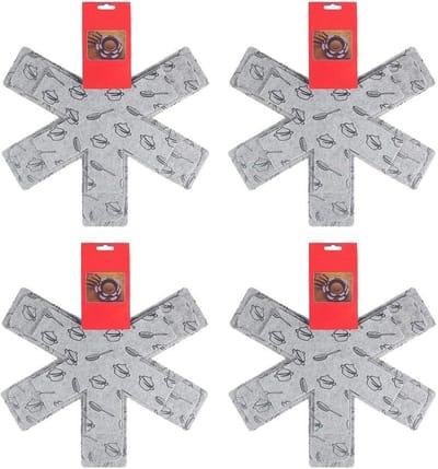 12 Stuks Pannenschermat Set, Rondo & Vierkant, Bescherming Tegen Krassen en Beschadiging