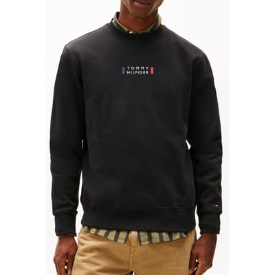 Tommy Hilfiger Brand Love Sweatshirt Black Taglia: S | Maglioni a maglia Outlet | Uomo | Nero
