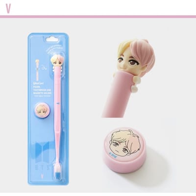 BTS-personagefiguur Officiële goederen Tandenborstel magnetische houderset (RM, Jin, SUGA, JiMin, J-hope, V, JungKook) V