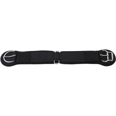 Sangle de ventre de cheval 28 pouces Sangle haute élasticité Résistante à l'usure Sangle de ventre équestre réglable black