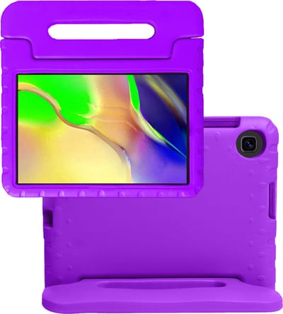 Hoes - Geschikt voor Samsung Galaxy Tab A 10.1 (2019) - Kinderhoes Shockproof Bumper - Kidsproof Case - Tablet Hoesje - Kinder Hoes Cover - Paars