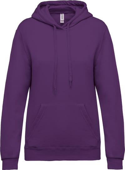 Kariban Eco damessweater met capuchon K473 - purple - XS