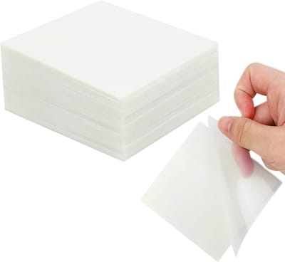 Sticky Notes - 6-Pack Transparante Plakbriefjes - Transparant - 3'' x 3'' Doorschijnend - Waterbestendig - 300 Vellen