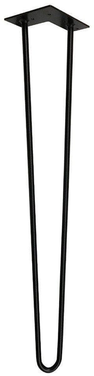 Stalen hairpin zwart hairpin ø 1,2 cm en hoogte 65 cm - Set van 4 stuks