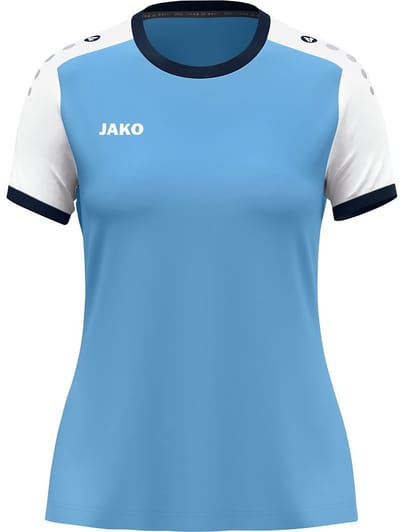 Jako Dynamic Shirt Korte Mouw Dames - Hemelsblauw / Wit / Marine | Maat: S