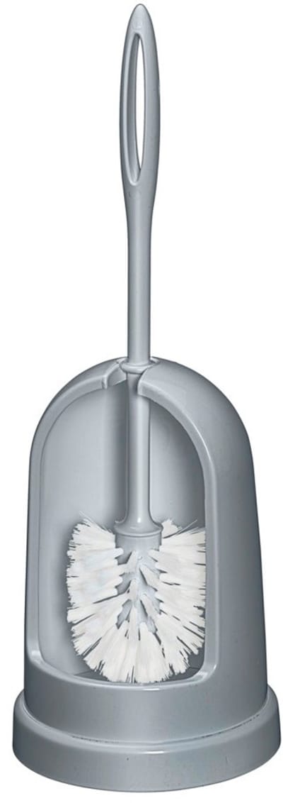 Wenko Toiletborstel 14 X 42 Cm Grijs 2-delig