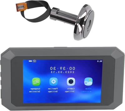 Slim Deurkijkgaatje - Digitale Peephole - Veilige Toegang - 1080p Nachtzicht - 3.97 Inch Scherm - Zwart