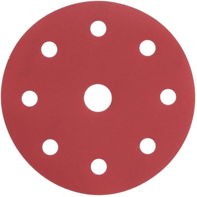 Radix - Schuurschijf - Pro - Klittenband 125 mm - P240 – 9 stofgaten (10 stuks)