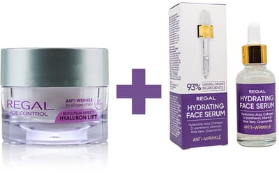 Regal Anti-Rimpel Serum & Dagcrème Set – Hyaluron Lifting & Botox Effect – Complete Gezichtsverzorging – 30ml + 45ml
