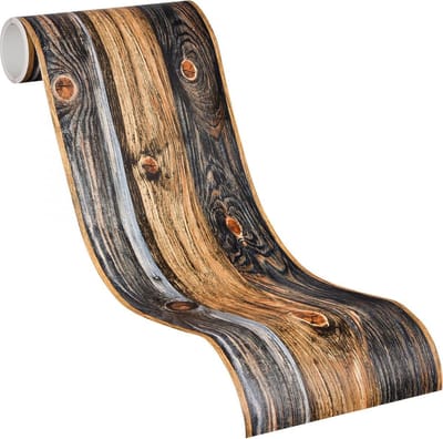 HOUTEN PLANK BEHANGRAND | Zelfklevend - beige bruin grijs - A.S. Création Only Borders 11