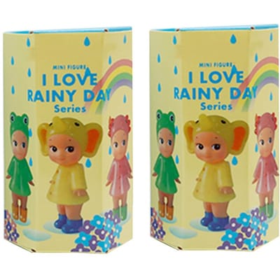 Ik Hou Van Regenachtige Dag Serie Mini Blind Box Figuur Schattige Cartoon Pop Verzamelspeelgoed Voor Bureau Decoratie Cadeau beige