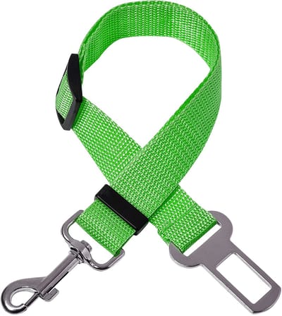 Hondengordel auto - Autogordel hond - Autoriem - Verstelbaar - Huisdier autoaccessoire - Nylon - Groen - 70 cm - Jonyx