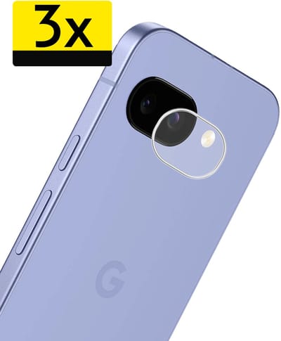 Camera Lens Protector - Geschikt voor Google Pixel 9a - 3 Stuks - Camera Screenprotector - Beschermglas - Gehard Glas - Tempered Glass - Screen Protector