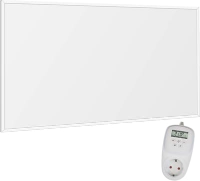 Infrarood Wandverwarming met Thermostaat – Energiezuinige Carbon Crystal Paneel voor Badkamer – 600W