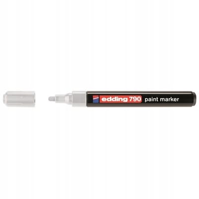 Edding 790 oliebasismarkering, rond 2-3 mm, wit - sneldrogend en duurzaam
