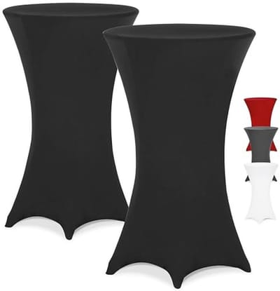 Stretch Tafelhoes voor Statafel Ø70-75cm – Wasbaar en Kreukvrij in Diverse Kleuren