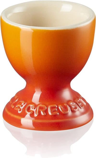 Eierdopje Aardewerk - Serviesgoed Mok - Ontbijt Tafel - Vaatwasmachinebestendig - 53 x 53 x 59 cm - Oranjerood