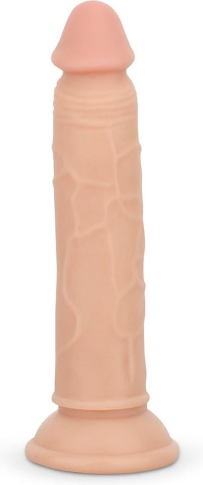 Dildo zonder ballen 22,5 cm - beige