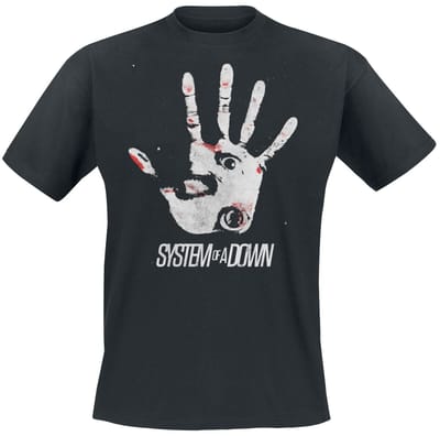 System Of A Down T-shirt - Hand Eye - M tot XXL - voor Mannen - zwart